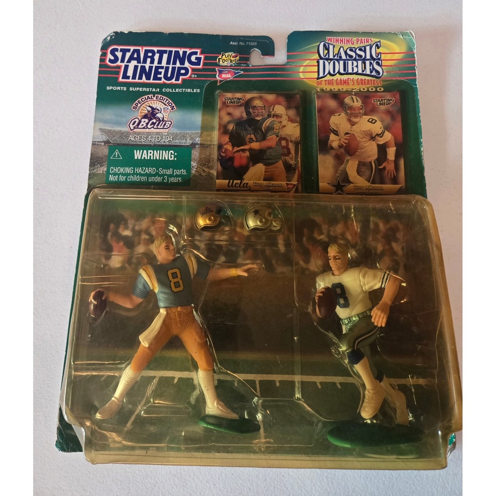 1999 Troy Aikman Starting Lineup Classic Doubles UCLA Dallas Cowboys Sealed
